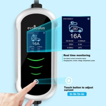 мобилна зарядна станция шуко към тип 2 3.6 kw 16 a - наблюдение в реално време