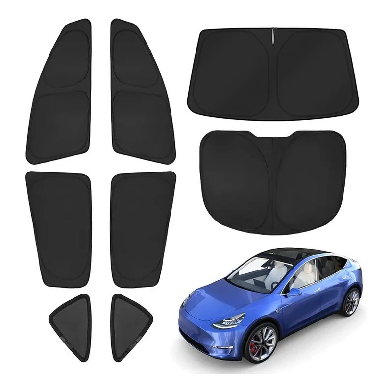 комплект сенници за странични прозорци за tesla model y