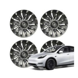 Тасове за джанта на Tesla Model Y Überturbine | 19 инча | матово черно / графитено сиво