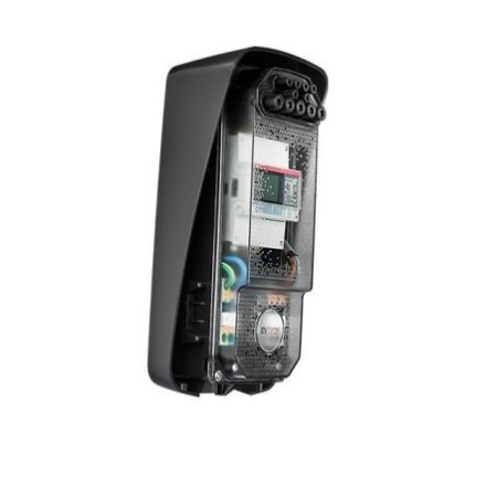 зарядна станция evbox elvi wallbox контакт тип 2 22 kw ac - изглед отстрани